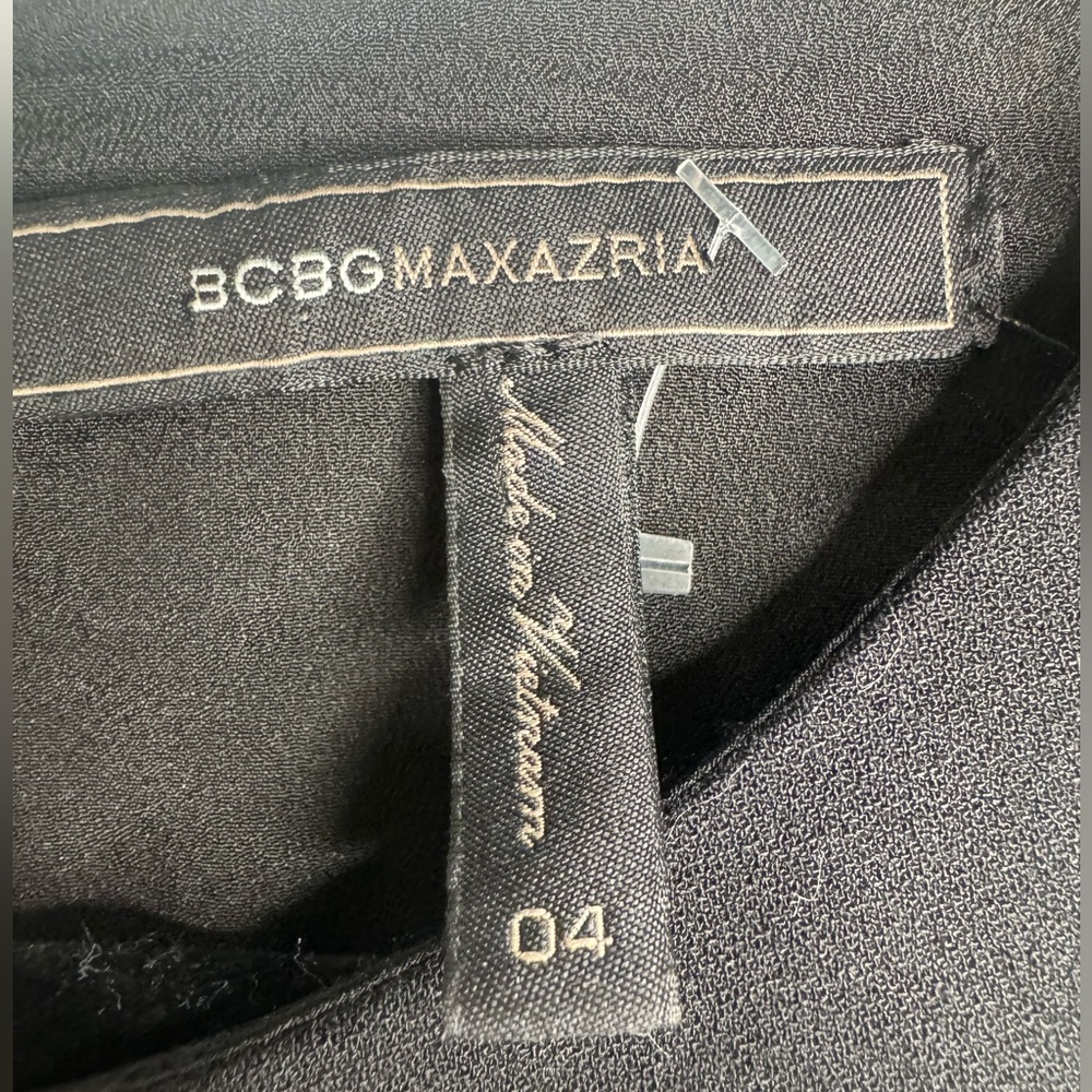 BCBGMaxAzria - Black Sleeveless Keyhole Jumpsuit - Size: 4 - Picture 2 of 5
